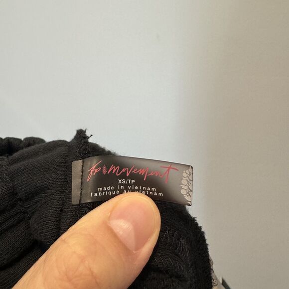 Free People End Zone Pant Wide Leg Sweatpants Metallic Track Stripe Women sz XS - Picture 8 of 13